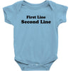 first line second line Baby Bodysuit
