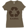 karma recycle Ladies Fitted T-Shirt