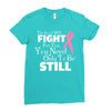 the lord will fight for you, you need only to be still Ladies Fitted T-Shirt