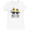 despicable me minions men in black Ladies Fitted T-Shirt