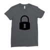 padlock Ladies Fitted T-Shirt