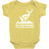 buck wear food poops Baby Onesie