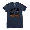 best dad ever fathers Ladies Fitted T-Shirt