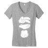 disney mens t shirt paper rock scissors mickey disneyland funny Women's V-Neck T-Shirt