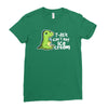 sad t rex Ladies Fitted T-Shirt