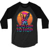 Too Hip To Hop  Bunny Easter 3/4 Sleeve Shirt