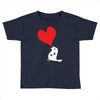 bird love heart animal graph note music party pop art gift Toddler T-shirt