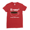 M=Mc2 Energy=Milk X Coffee Ladies Fitted T-Shirt