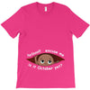 October Peeking Out Baby Boy T-Shirt