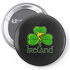 ireland shamrock Pin-back button