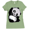 happy panda Ladies Fitted T-Shirt