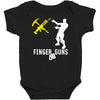 finger guns batle royal gaming Baby Bodysuit