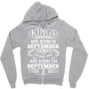 Real Kings Are Born On September 3 Zipper Hoodie