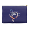 music expresses clef heart girls Accessory Pouches