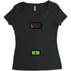 Mommy Dead Battery Women's Triblend Scoop T-shirt