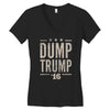 dump trump Women's V-Neck T-Shirt