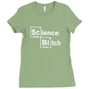 science bitch Ladies Fitted T-Shirt