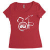 dw drum Women's Triblend Scoop T-shirt