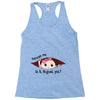 August Peeking Out Baby Girl Racerback Tank