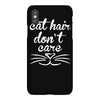 cat hair don't care cute crazy cat iPhoneX Case