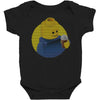 ugly lego drink coffee Baby Bodysuit