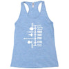 spaceship timeline funny  sci fi star retro wars trek joke cool Racerback Tank