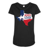 texan boxer lover Maternity Scoop Neck T-shirt