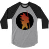 Goku Silhouette 3/4 Sleeve Shirt