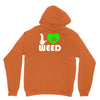 i love weed fun Unisex Hoodie