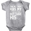 military has my soldier i have his heart Baby Bodysuit