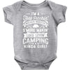 love love love camping! Baby Bodysuit