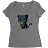 unlucky Women's Triblend Scoop T-shirt