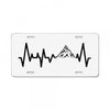 Heart Beats Mountain License Plate