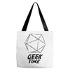 geek time Tote Bags