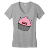 cannibal cupcake Women's V-Neck T-Shirt