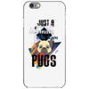 who loves pugs iPhone 6/6s Case
