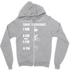 today's beer schedule cycling 6am Zipper Hoodie