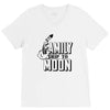Family Trip To Moon V-Neck Tee