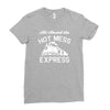 all aboard hot mess express train Ladies Fitted T-Shirt