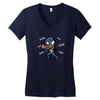 venom nom nom Women's V-Neck T-Shirt