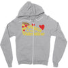 pizza is my valentine 2 Zipper Hoodie