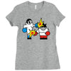 vector gamer boxing Ladies Fitted T-Shirt