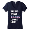 This is What Trans Looks Like Women's V-Neck T-Shirt