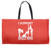 i support single moms Weekender Totes