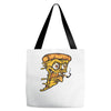 pizza smoking Tote Bags