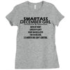Smartass December Girl Ladies Fitted T-Shirt
