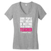 Proud Teacher Mom Women's V-Neck T-Shirt