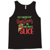 pizza christmas humor Tank Top