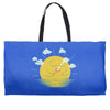partly cloudy Weekender Totes