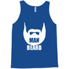 man beard funny mens Tank Top